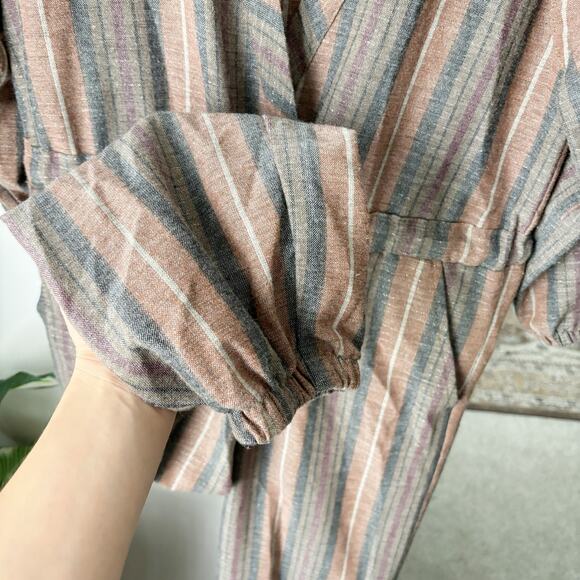 Free People Loveland Wool Blend Striped Jumpsuit - Picture 8 of 10